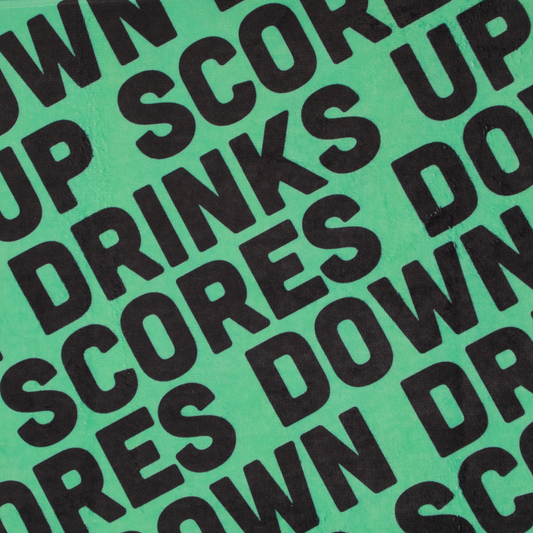 Drinks Up Scores Down Towel 22" x 42"